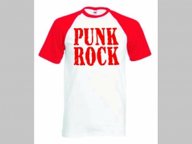 Punk Rock pánske dvojfarebné tričko 100%bavlna značka Fruit of The Loom